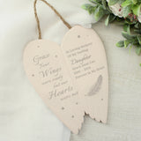 Personalised Ceramic Memorial Angel Wings Ornament: 3 - Ornaments By Gift Moments