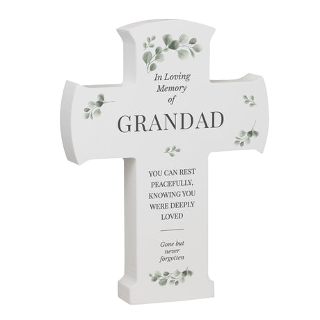 Personalised Memorial Cross Wooden Ornament: 5 - Ornaments By Gift Moments