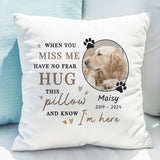 Personalised Memorial Pet Photo Cushion: 3 - Cushions By Gift Moments