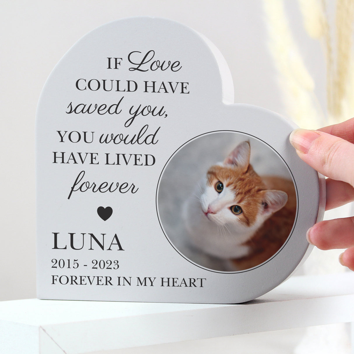 Personalised Memorial Heart Photo Ornament: 2 - Ornaments By Gift Moments