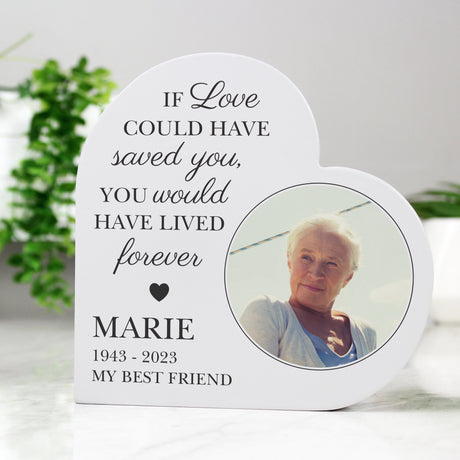 Personalised Memorial Heart Photo Ornament: 1 - Ornaments By Gift Moments