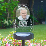 Personalised Memorial Photo Upload Outdoor Solar Light: 1 - Solar Lights By Gift Moments