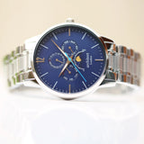 Personalised Architect Apollo Moon Phase Watch Blue: 4 - Watches By Architect Watches