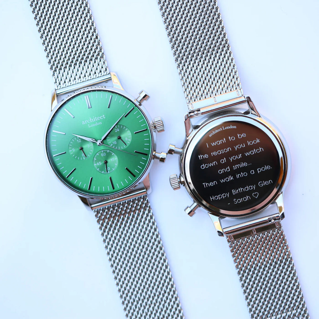 Personalised Architect Motivator Watch - Envy Green: 2 - Watches By Architect Watches