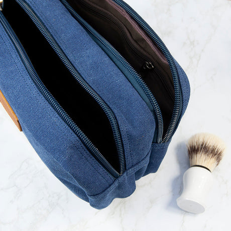 Personalised Deluxe Denim Wash Bag: 6 - Toiletry & Makeup Bags By Gift Moments