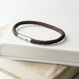 Personalised Men’s Infinity Capsule Leather Bracelet: 17 - Bracelets By Gift Moments