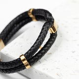 Personalised Men’s Infinity Dual Leather Bracelets: 10 - Bracelets By Gift Moments