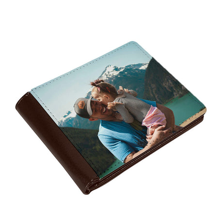 Personalised Men’s Photo Wallet: 3 - Brown - Wallets & Money Clips By Gift Moments