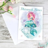 Personalised Mermaid Greeting Card: 1 - Greeting Cards By Gift Moments