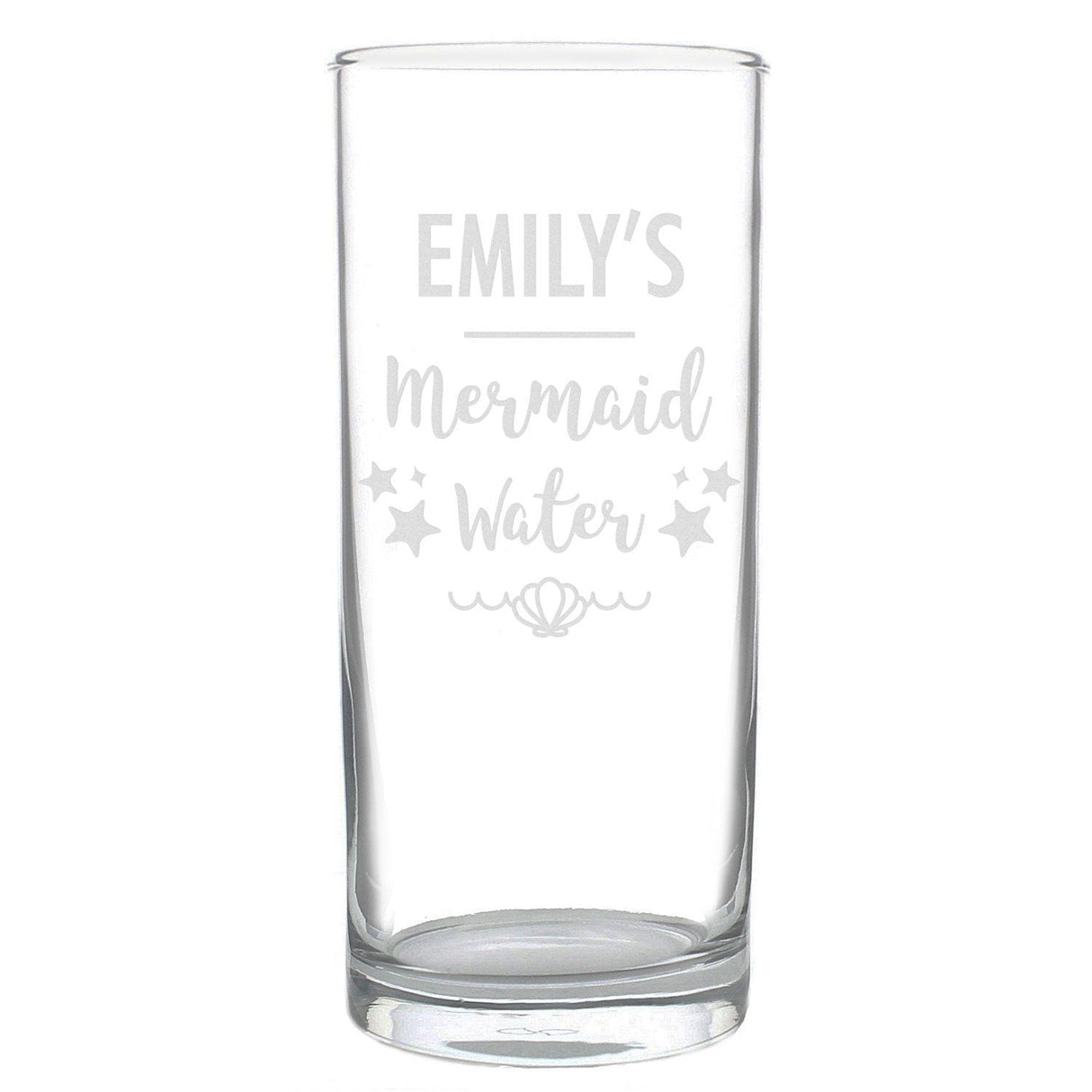 Personalised Mermaid Water Hi Ball Glass: 4 - Highball Glasses By Gift Moments