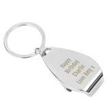 Personalised Engraved Bottle Opener Keyring: 3 - Keyrings By Gift Moments