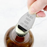 Personalised Engraved Bottle Opener Keyring: 1 - Keyrings By Gift Moments