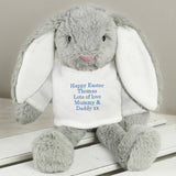 Personalised Blue Bunny Rabbit Gift: 4 - Teddy Bears & Soft Toys By Gift Moments