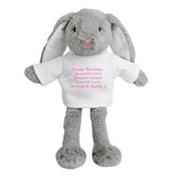 Personalised Bunny Rabbit in Pink Jumper: 5 - Teddy Bears & Soft Toys By Gift Moments