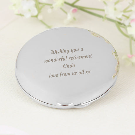 Personalised Compact Mirror with Message: 1 - Compact Mirrors By Gift Moments