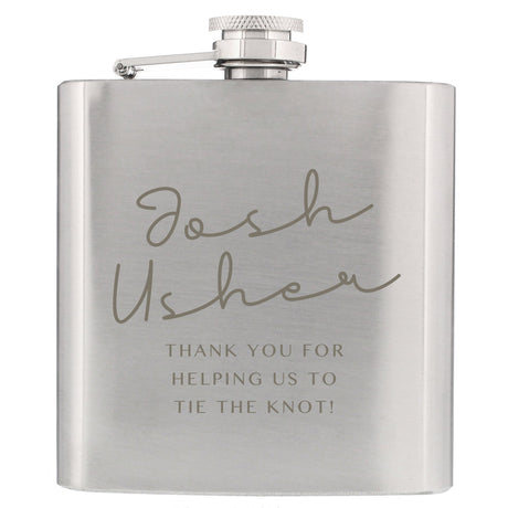 Personalised Engraved Stainless Steel Hip Flask: 5 - Hip Flasks By Gift Moments