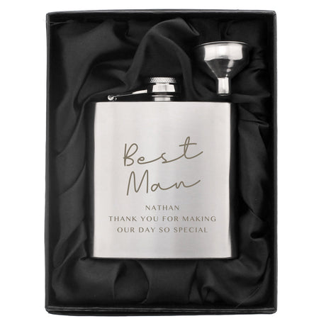 Personalised Engraved Stainless Steel Hip Flask: 7 - Hip Flasks By Gift Moments