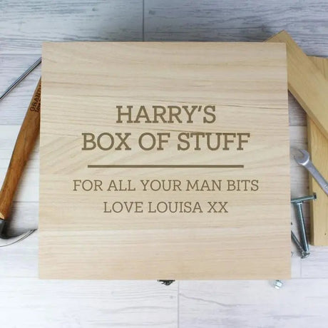 Personalised Large Wooden Keepsake Box: 6 - Keepsake Boxes By Gift Moments