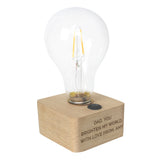 Personalised LED Bulb Table Lamp: 6 - LED Lighting By Gift Moments