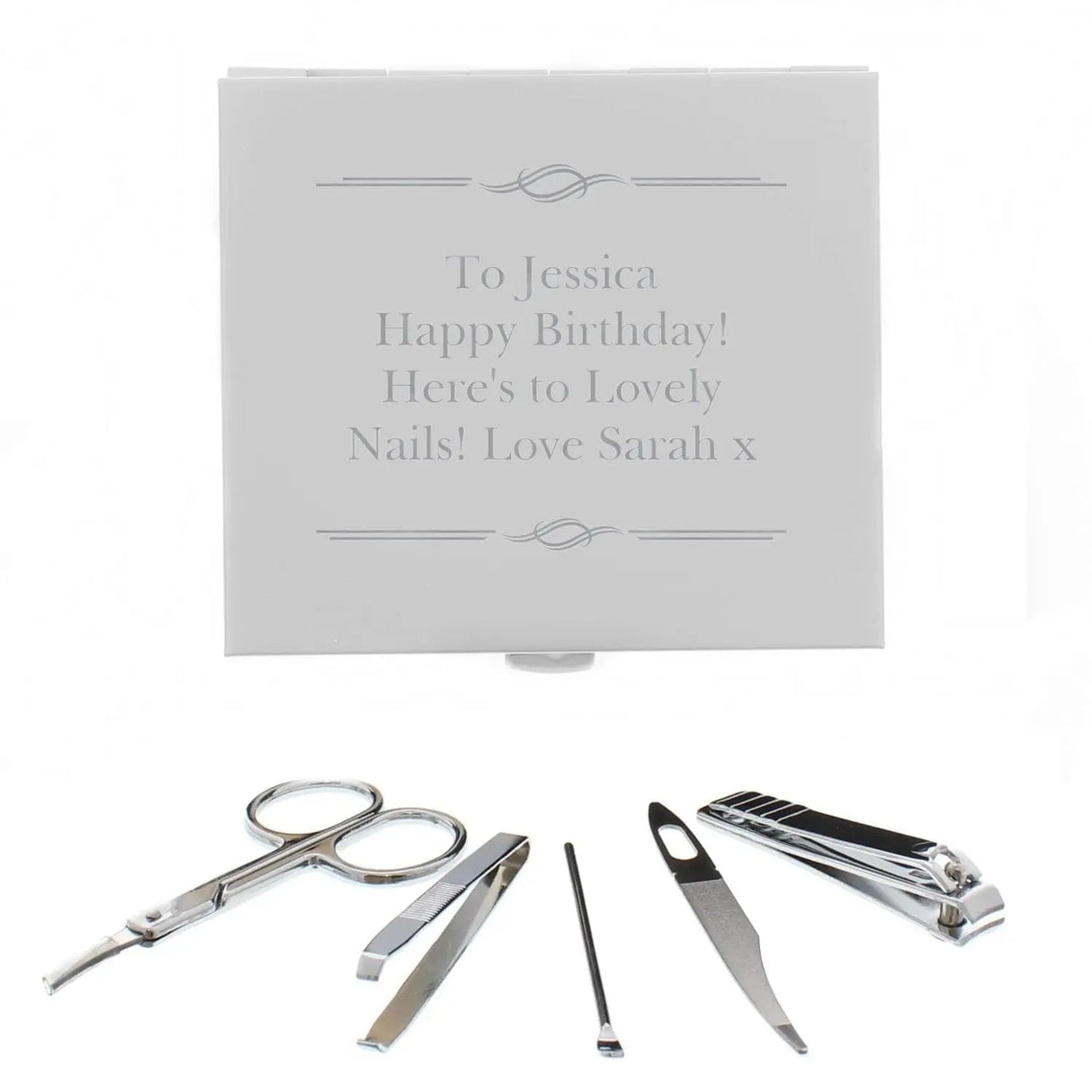 Personalised Manicure Set with Custom Message: 5 - Travel Accessories By Gift Moments