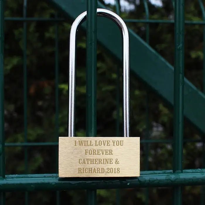 Personalised Any Message Padlock: 1 - Tools & Storage By Gift Moments