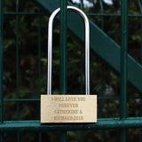 Personalised Any Message Padlock: 1 - Tools & Storage By Gift Moments