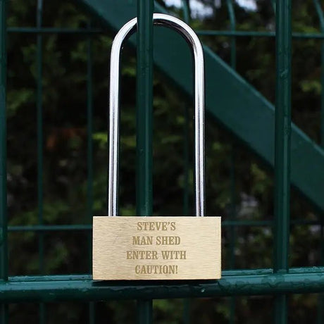 Personalised Any Message Padlock: 4 - Tools & Storage By Gift Moments