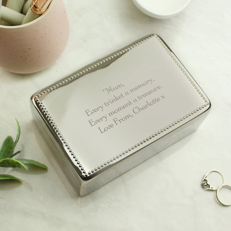 Personalised Rectangular Jewellery Box: 2 - Jewellery Boxes By Gift Moments