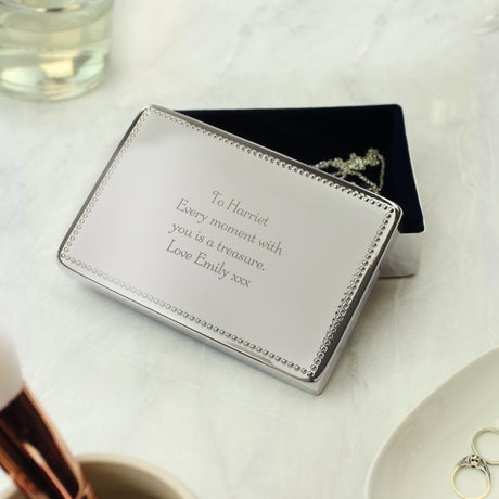 Personalised Rectangular Jewellery Box: 3 - Jewellery Boxes By Gift Moments