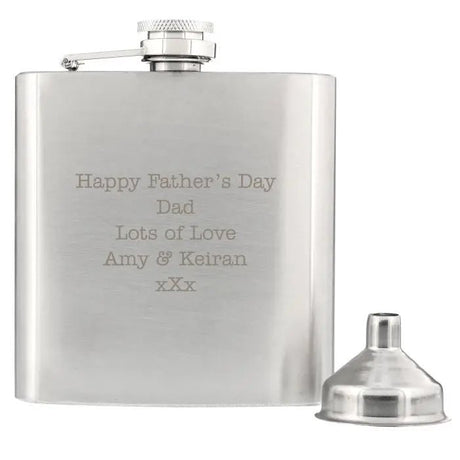 Personalised Stainless Steel Hip Flask: 4 - Hip Flasks By Gift Moments