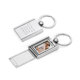 Personalised Photo Frame Keyring: 5 - Metal Keyrings By Gift Moments