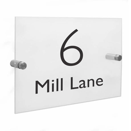 Personalised Modern Acrylic House Sign: 3 - House Signs By Gift Moments