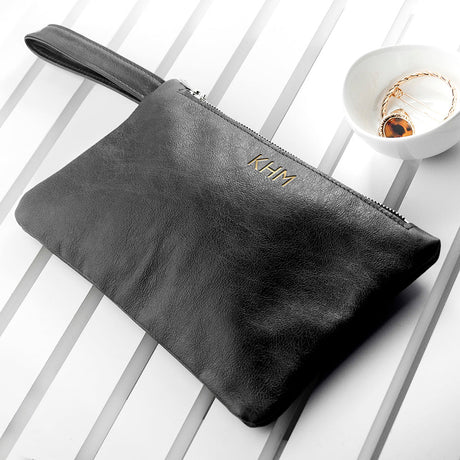 Personalised Monogram Leather Clutch Bag: 8 - Bags & Purses By Gift Moments