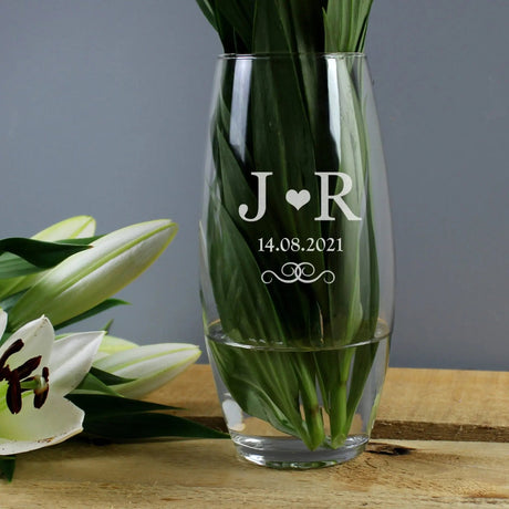 Personalised Monogram Bullet Vase: 1 - Vases By Gift Moments