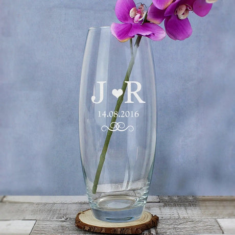 Personalised Monogram Bullet Vase: 3 - Vases By Gift Moments