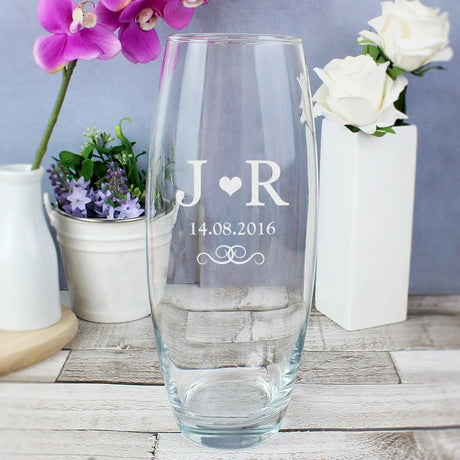 Personalised Monogram Bullet Vase: 2 - Vases By Gift Moments