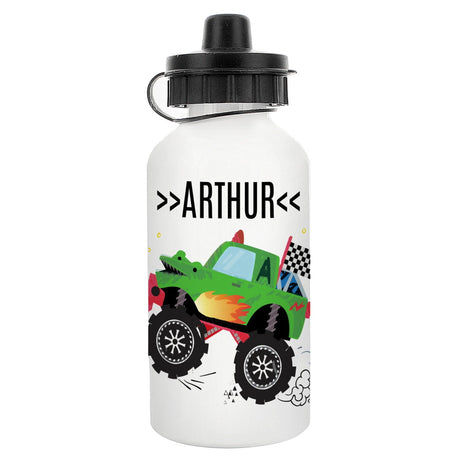 Personalised Kids Monster Truck Water Bottle: 3 - Kids Bottles By Gift Moments