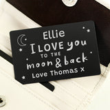 Personalised To The Moon & Back Wallet Card: 2 - Wallet Cards By Gift Moments