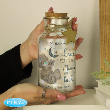 Personalised Moon & Back LED Jar: 2 - LED Lighting