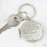 To the Moon and Back Photo Keyring: 2 - Keyrings By Gift Moments