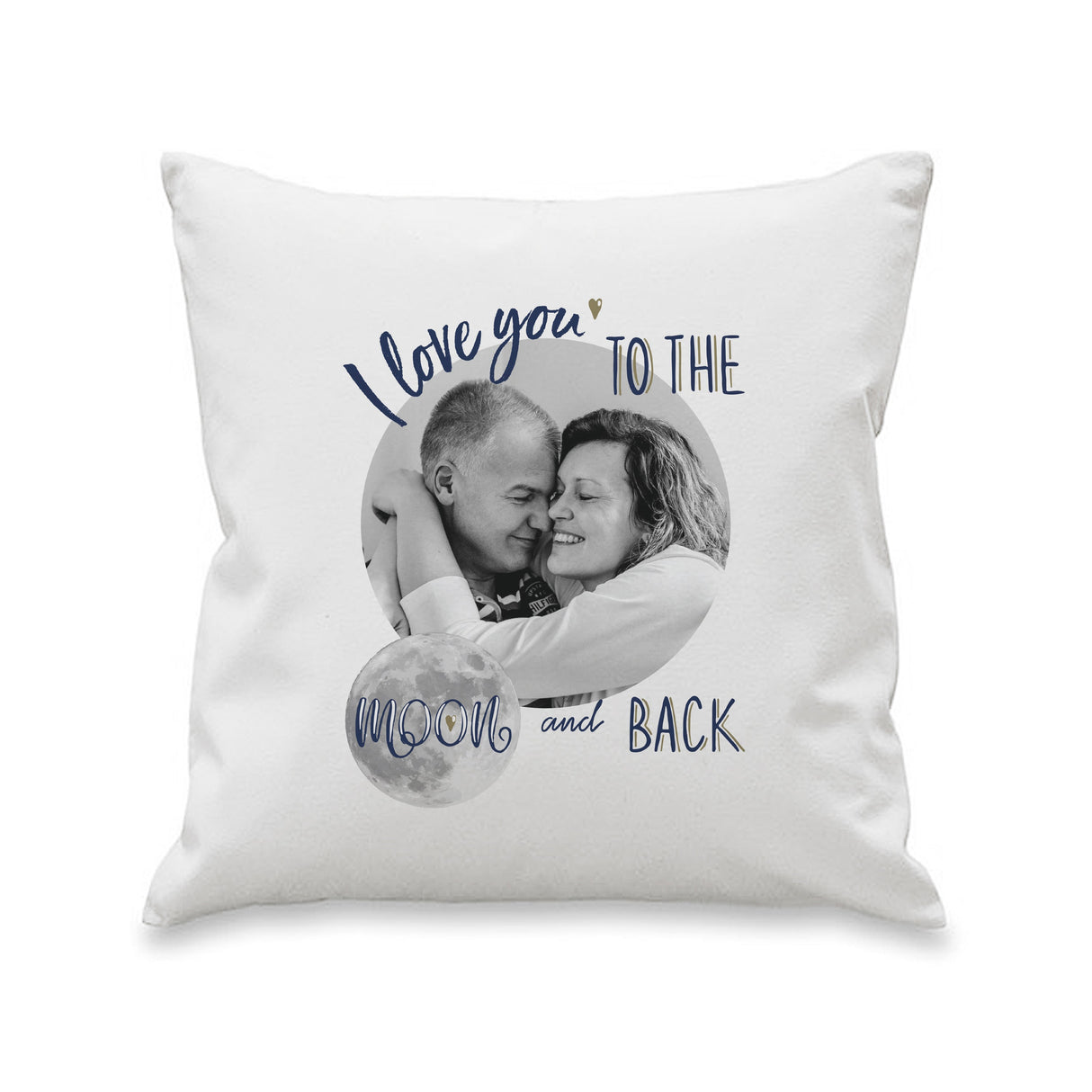 Personalised Moon & Back Photo Cushion: 2 - Cushions By Gift Moments