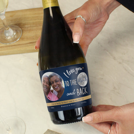 Personalised Moon & Back Prosecco Gift: 3 - Prosecco By Gift Moments