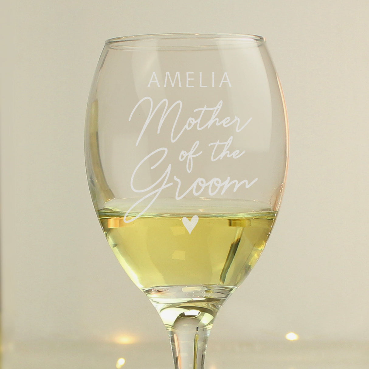 Personalised Mother of the Groom Wine Glass: 2 - Wine Glasses By Gift Moments