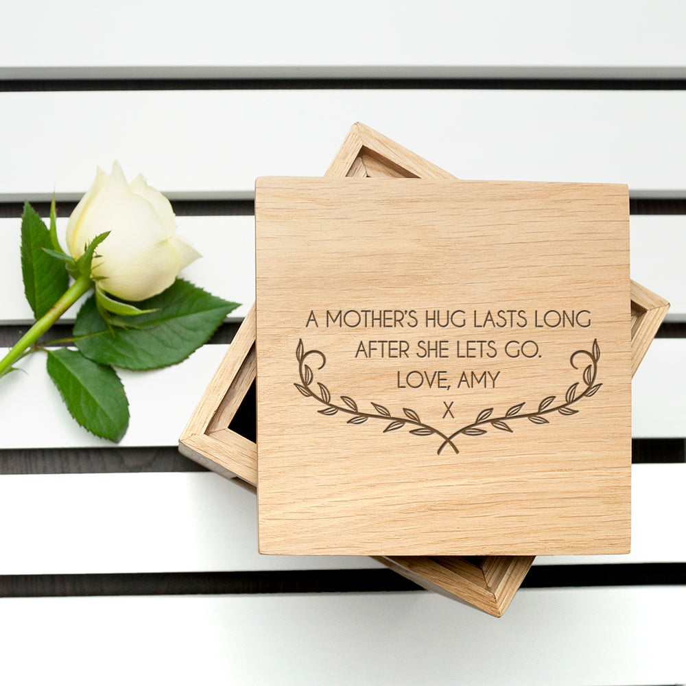 Personalised Mother’s Love Oak Photo Cube: 7 - Photo Cubes By Gift Moments