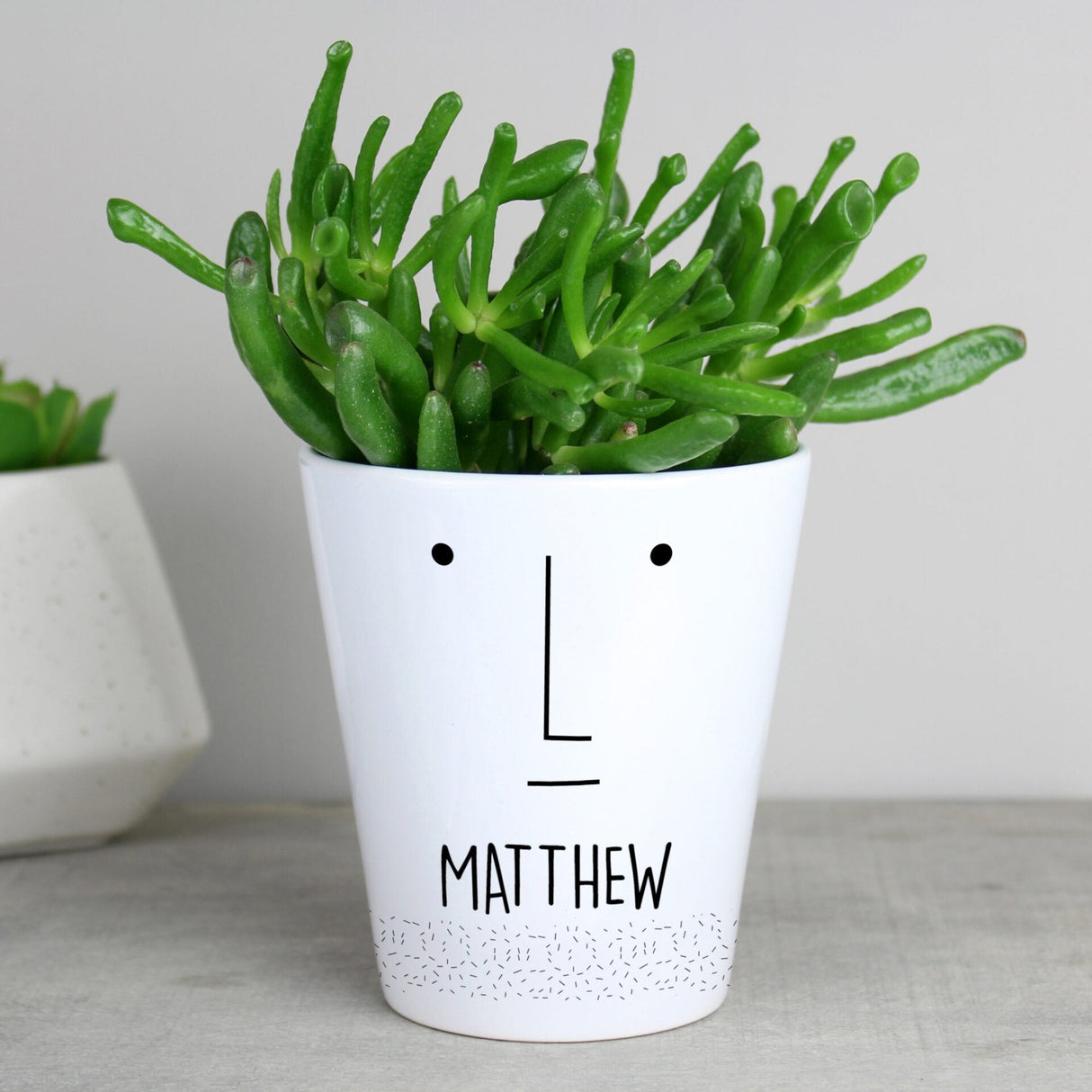 Personalised Mr Face Plant Pot: 1 - Pots & Planters By Gift Moments