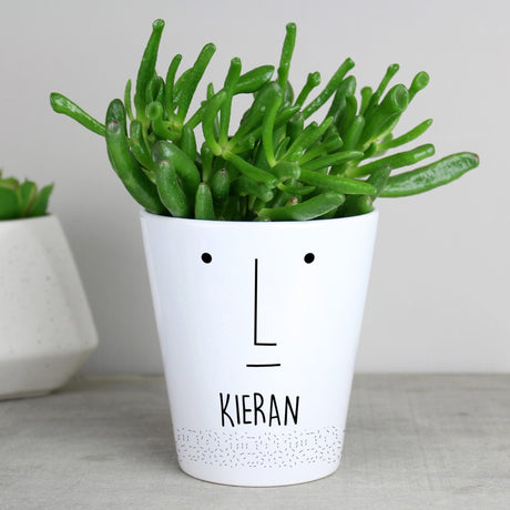 Personalised Mr Face Plant Pot: 3 - Pots & Planters By Gift Moments