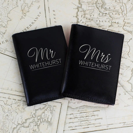 Personalised Mr & Mrs Passport Holders: 1 - Passport Holders By Gift Moments