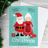 Personalised Mr & Mrs Claus Christmas Card: 3 - Greeting Cards By Gift Moments