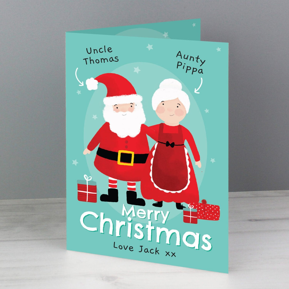 Personalised Mr & Mrs Claus Christmas Card: 2 - Greeting Cards By Gift Moments