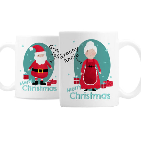 Personalised Mr & Mrs Claus Mug Set: 5 - Mugs By Gift Moments